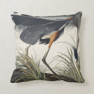 Great Blue Heron from Birds of America Cushion