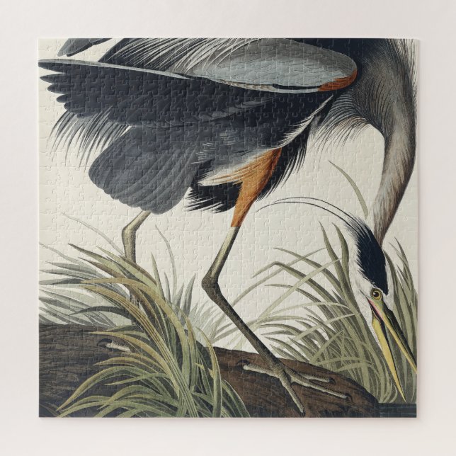 Great Blue Heron from Birds of America Jigsaw Puzzle (Vertical)