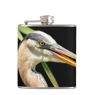Great Blue Heron Hip Flask