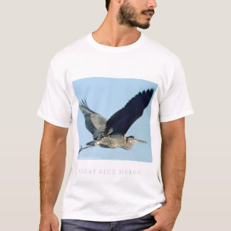 Great Blue Heron in Flight T-Shirt