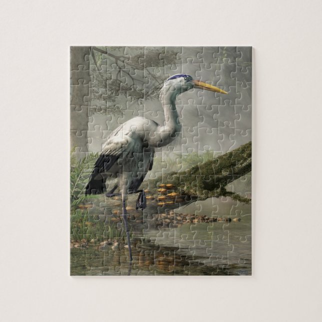 Great Blue Heron Jigsaw Puzzle (Vertical)