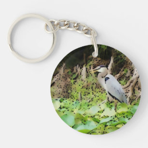Great Blue Heron Key Ring
