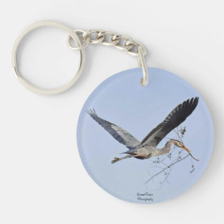 Great Blue Heron  Key Ring