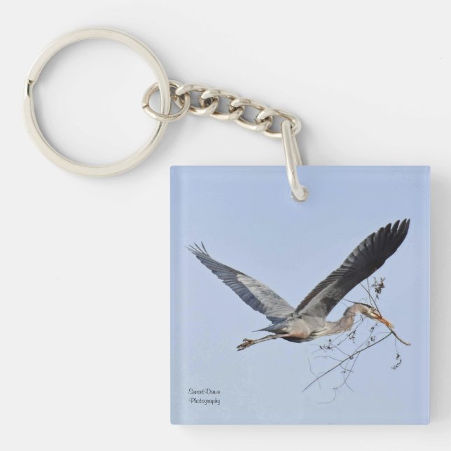 Great Blue Heron     Key Ring (Front)