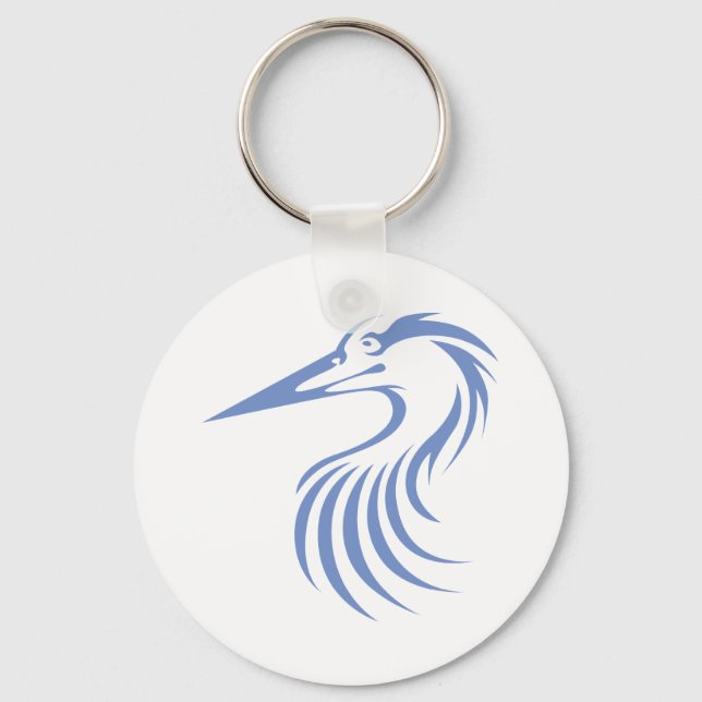 Great Blue Heron Key Ring (Front)