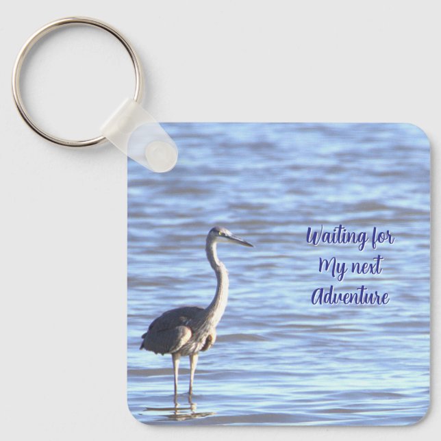 Great Blue Heron Keychain  (Front)