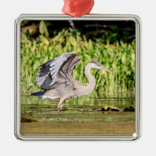 Great Blue Heron Metal Ornament