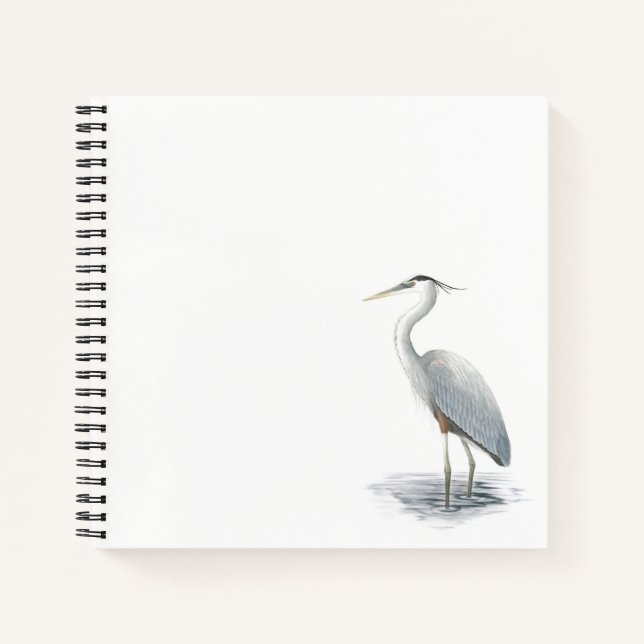 Great Blue Heron Notebook (Front)