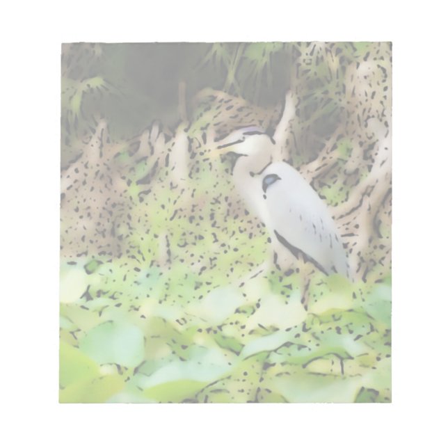 Great Blue Heron Notepad (Front)