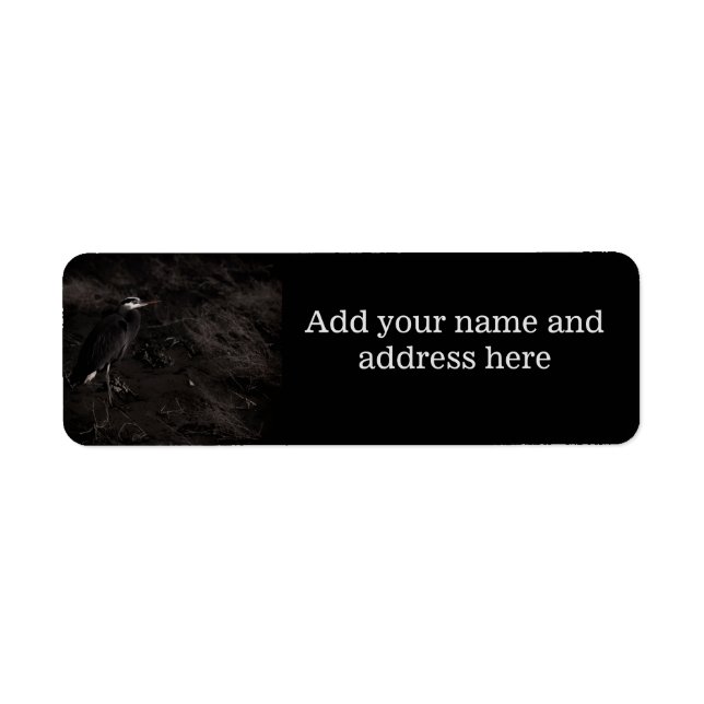 Great Blue Heron P2391 Return Address Label (Front)