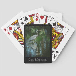 "Great Blue Heron" Playing Cards