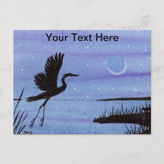 Great Blue Heron Postcard (Front)