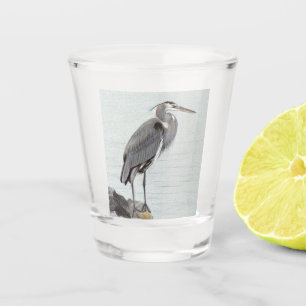 Great Blue Heron Shot Glass