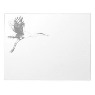 Great Blue Heron Sketch Notepad