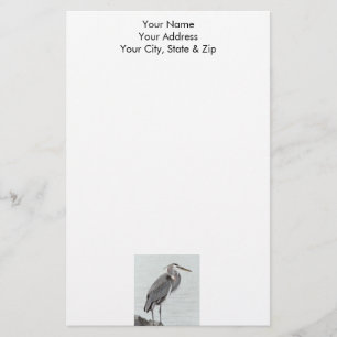 Great Blue Heron Stationery
