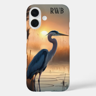 Great Blue Heron Sunrise iPhone 16 Case
