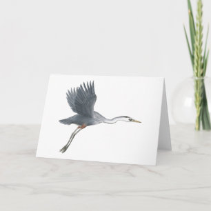 Great Blue Heron Taking Off Card