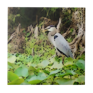 Great Blue Heron Tile