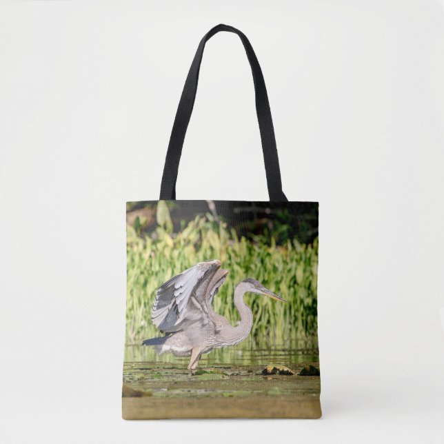 Great Blue Heron Tote Bag (Front)