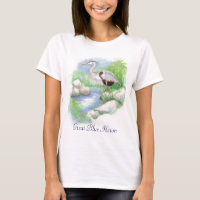 Great Blue Heron Totem T-Shirt
