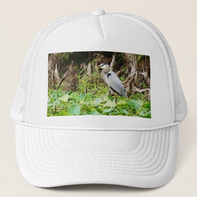 Great Blue Heron Trucker Hat (Front)