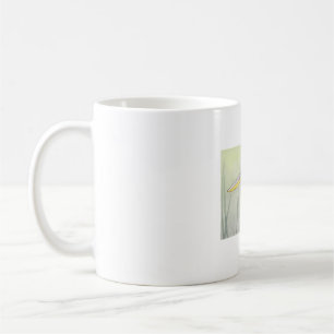 Great Blue Heron Watercolor Painting Coffee Mug
