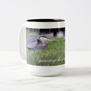 Great Blue Heron's Territory Two-Tone Coffee Mug