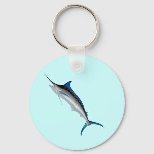 Great Blue Marlin Key Ring