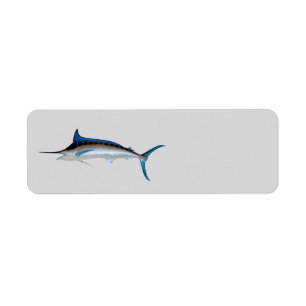 Great Blue Marlin Return Address Label