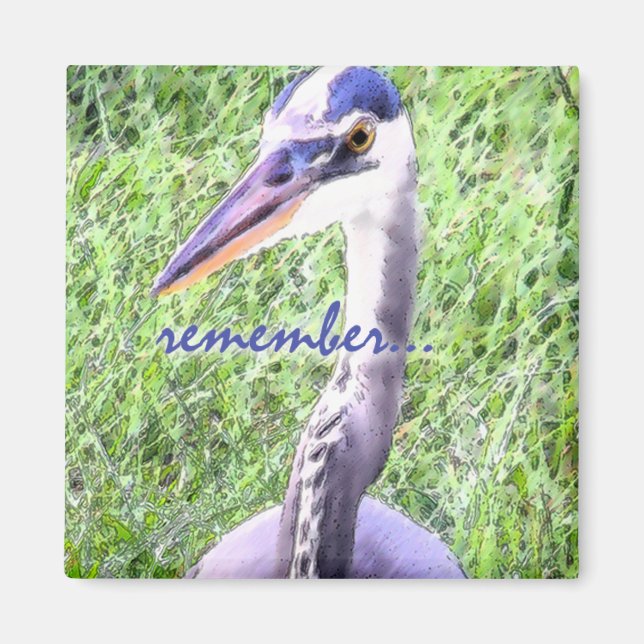 Great Blue Reminder Magnet (Front)