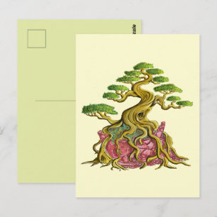 Great Bonsai in its broken vase Postcard