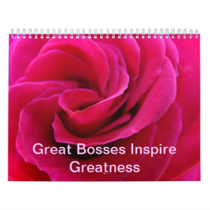 Great Bosses Inspire Greatness Calendars custom