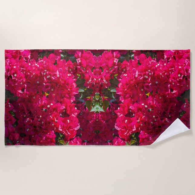 Great Bougainvillea Beach Towel (Front)