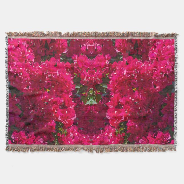 Great Bougainvillea Throw Blanket (Front)