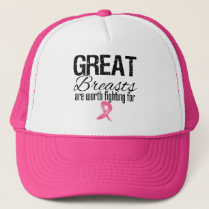 GREAT BREASTS are Worth Fighting For Trucker Hat