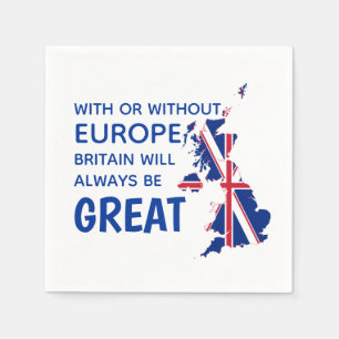 GREAT BRITAIN BREXIT EUROPE Paper Napkin