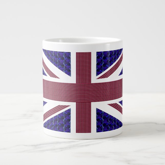 Great Britain Independence Day, England Flag Large Coffee Mug (Front)