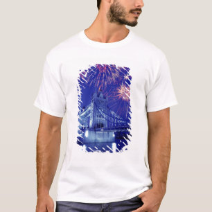 Great Britain, London. Fireworks over the Tower T-Shirt