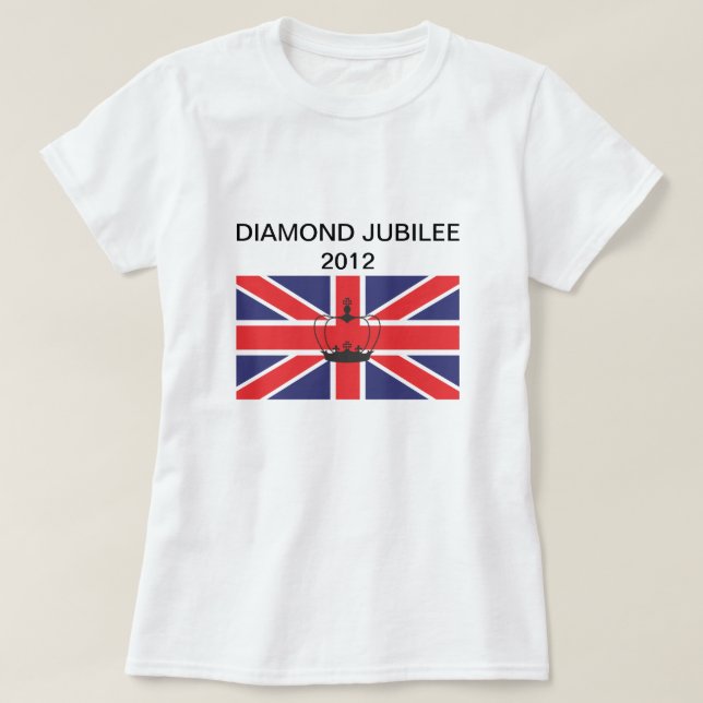 Great Britain Union Jack Flag Fitted Tee Shirt (Design Front)