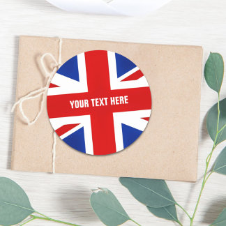 Great Britain United Kingdom British UK Flag Classic Round Sticker