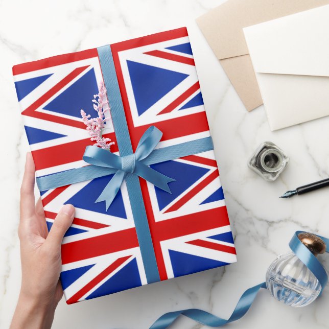 Great Britain United Kingdom British UK Flag  Wrapping Paper (Gifting)