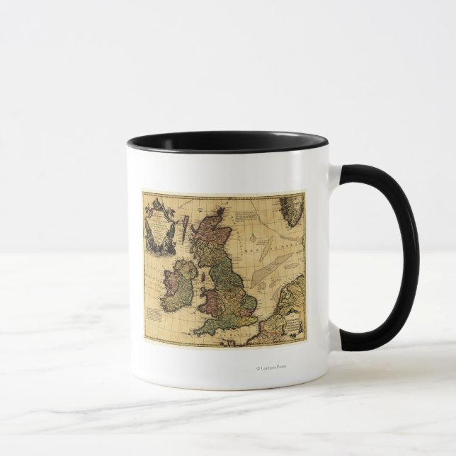 Great BritainPanoramic MapGreat Britain Mug (Right)