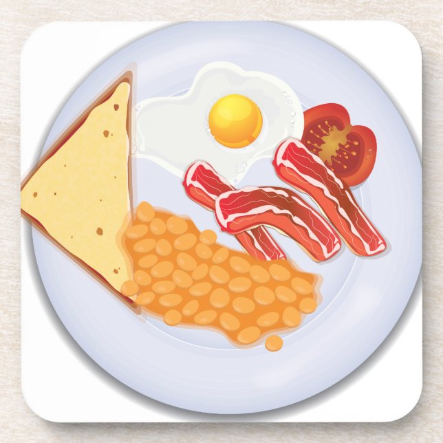 Great British Breakfast Coaster (Front)