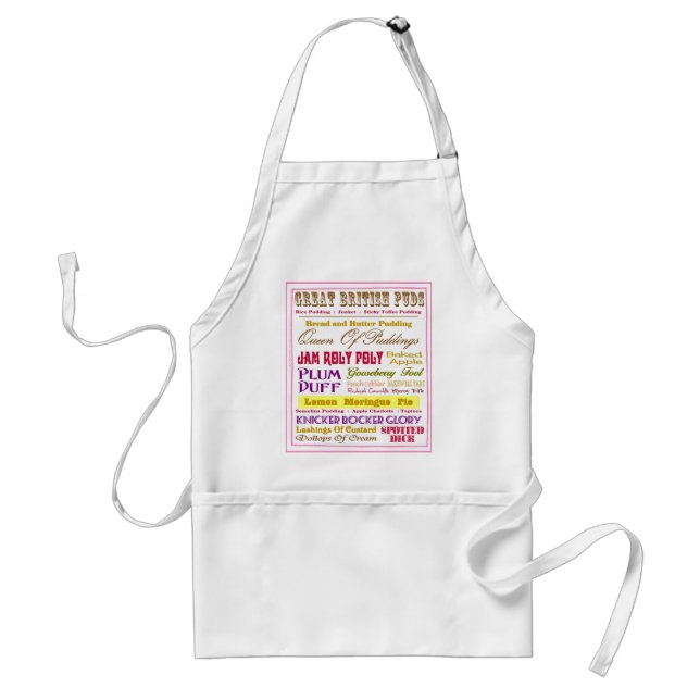 Great British Puddings Standard Apron (Front)
