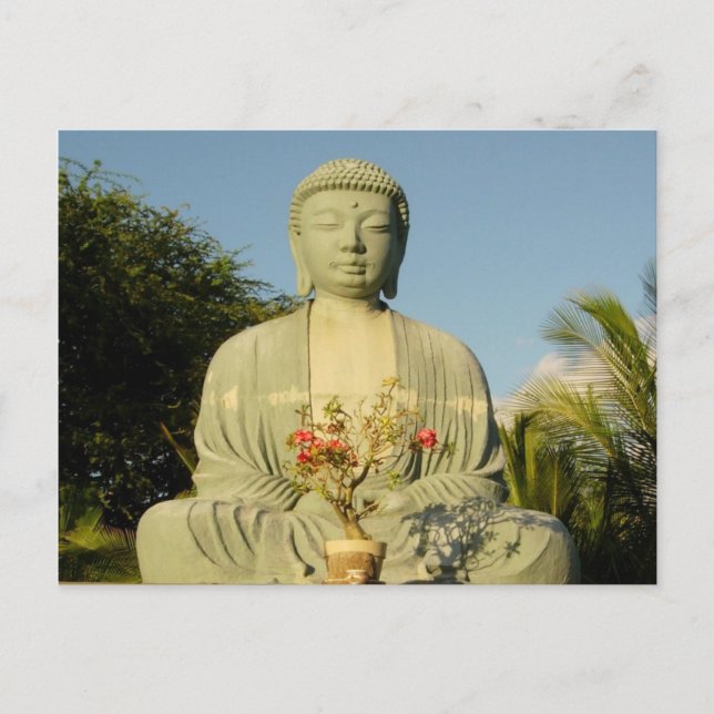 Great Buddha at Lahaina Jodo Mission Postcard (Front)