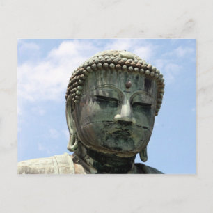 great buddha head postcard