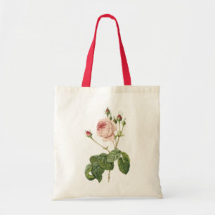 great cabbage-leaved rose by Redouté Tote Bag