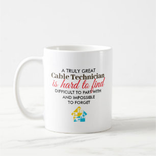 Great Cable Technician Personalized Name Gift Coffee Mug