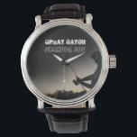 Great Catch - Artsy Fisherman Fishing Personalised Watch<br><div class="desc">Artsy fisherman fishing personalised watch for dad,  husband,  grandpa... .Great father's day gift,  birthday gift for your significant someone! To change the text,  use the personalise option. For more extensive text changes such as changes to the font,  font colour,  or text layout,  choose the customise option.</div>