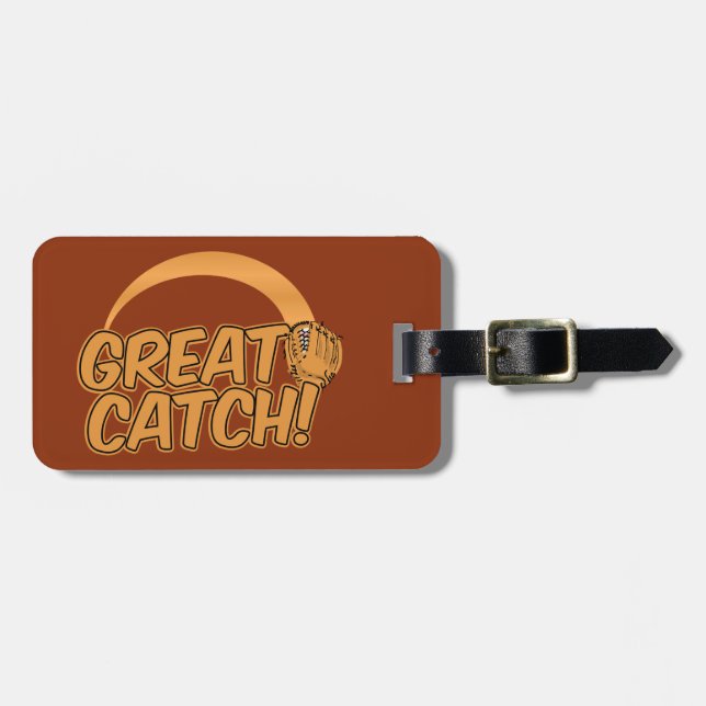 GREAT CATCH! custom luggage tag (Front Horizontal)